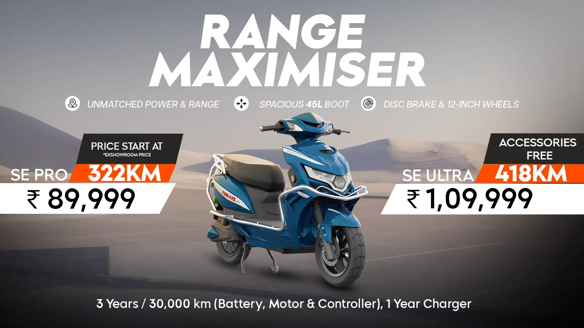 Komaki SE Electric Scooter